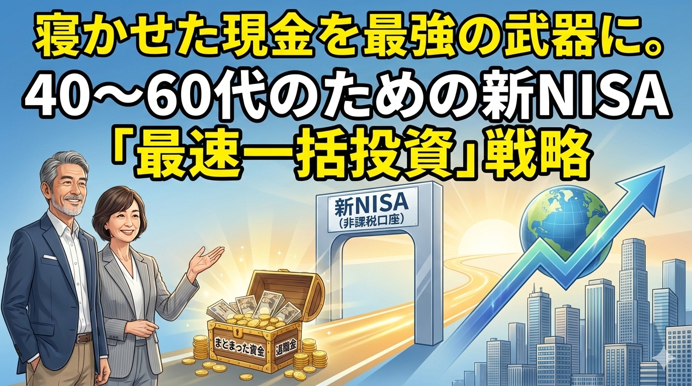 寝かせた現金」を最強の武器に。40〜60代のためのNISA「最速一括投資」戦略 - 資産形成ハンドブック