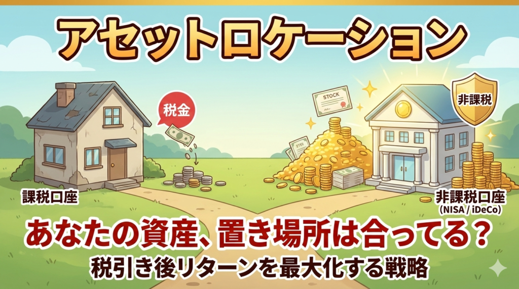 【動画あり】「何を」持つかより「どこで」持つか？税引き後リターンを最大化するアセットロケーションの極意