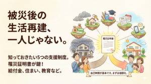 【保存版】被災後の生活を支える「5つの支援策」：公的制度をフル活用して再建へ