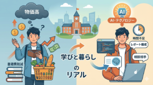 【2025年最新】AI利用率9割超！物価高と戦うイマドキ大学生の「お財布事情」と「リアルな悩み」～第61回学生生活実態調査より～