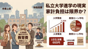 わが子を大学へ送る費用は「年収の3割」。2025年度調査から読み解く、私立大学進学のマネー事情