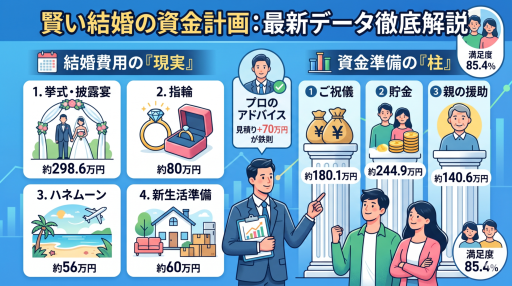 指輪・挙式から新生活まで。最新「結婚マーケット調査2025」に学ぶ、賢い結婚資金の作り方